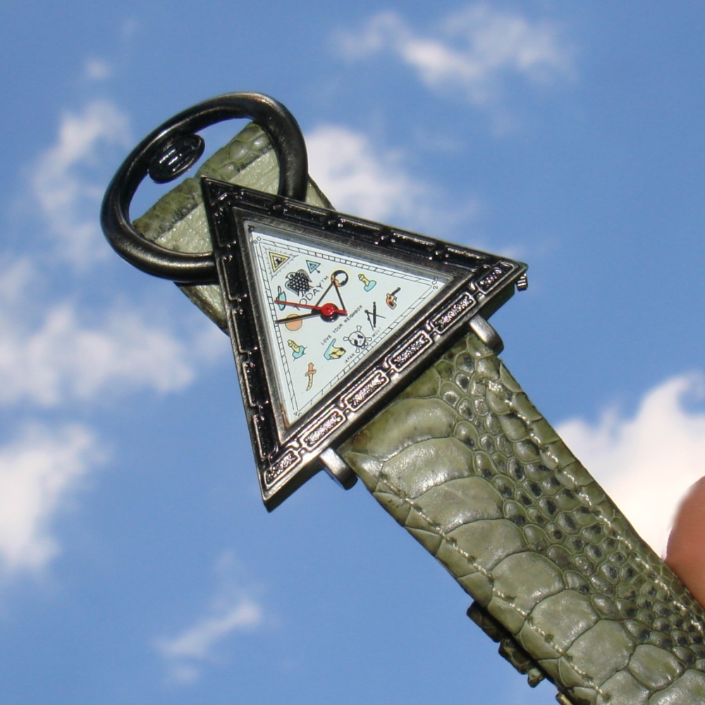 Vintage Watch Womens Genuine Alligator Leather